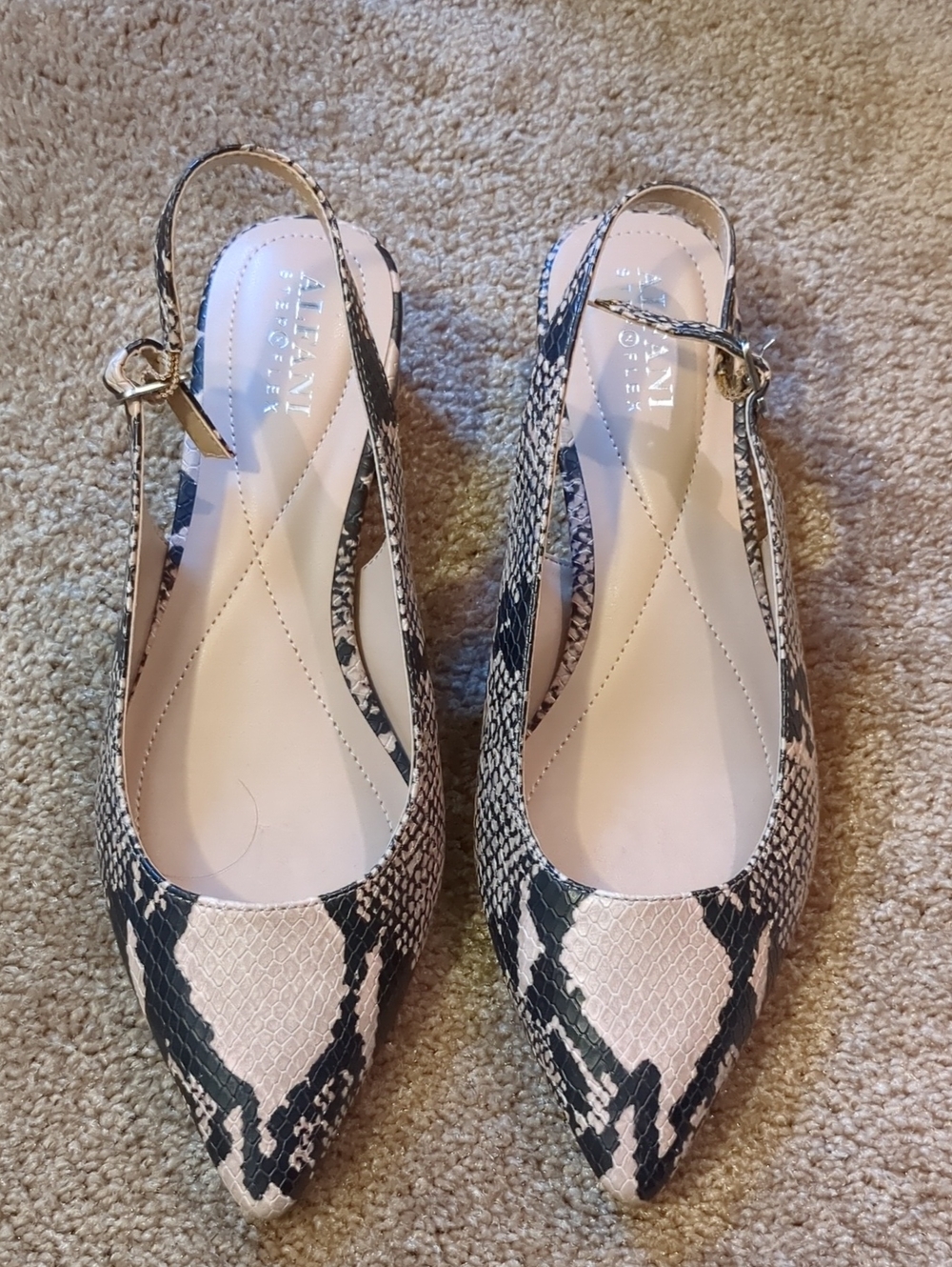Alfani Step N Flex Snake Skin Slingback